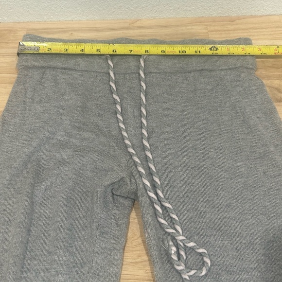 Lemon Cashmere Blend Ruffled Leg Joggers sz small - Picture 5 of 10